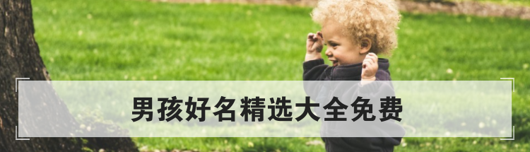 男孩好名精选大全免费