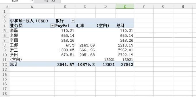 如何删除数据透视表?