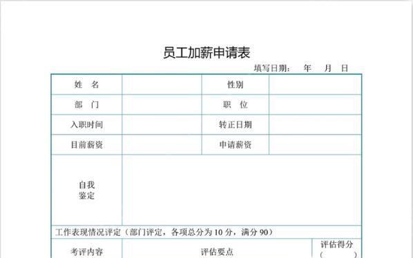 加薪申请如何写