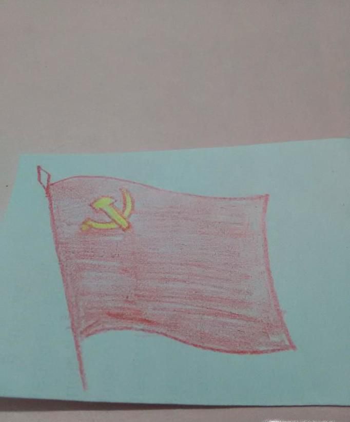 党旗简笔画怎么画