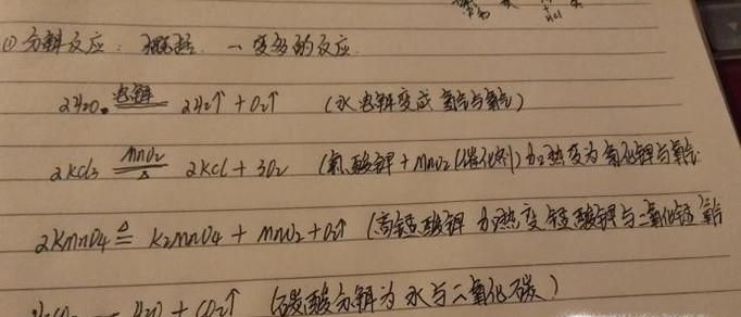 五大类化学反应