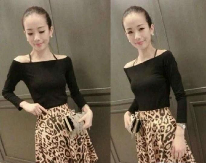 豹纹裙子怎么搭配上衣？