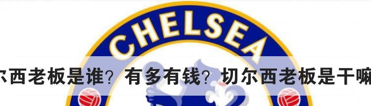切尔西老板是谁？有多有钱？切尔西老板是干嘛的？