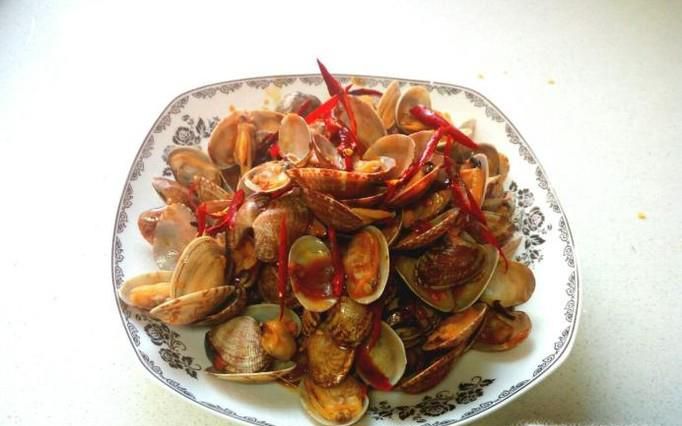 辣炒花蚬子的做法