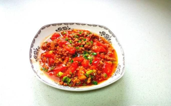 肉末西红柿的家常做法