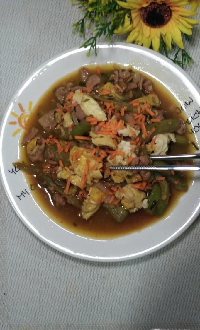 怎样做丝瓜肉末炒鸡蛋？