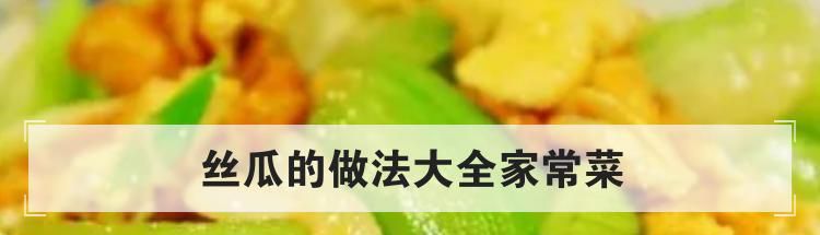 丝瓜的做法大全家常菜