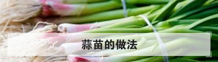 蒜苗的做法