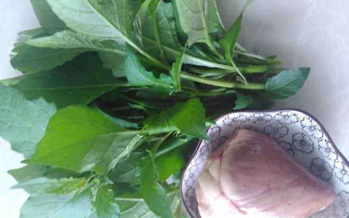 羊心白花菜汤