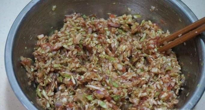 包菜肉馅的制作方法