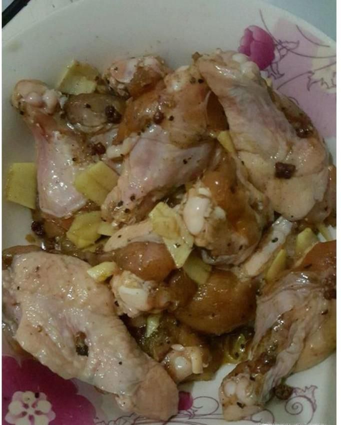 家常微波炉烤鸡腿