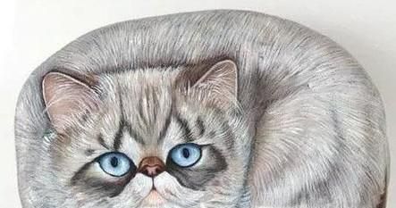 有趣的鹅卵石画