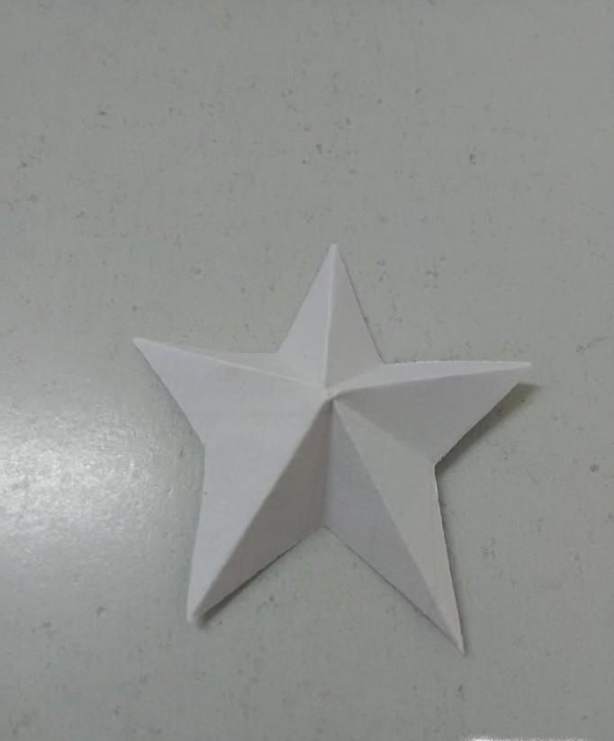 海星的折纸过程