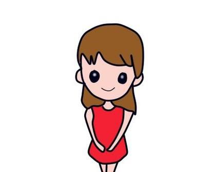 动漫女孩简笔画教程