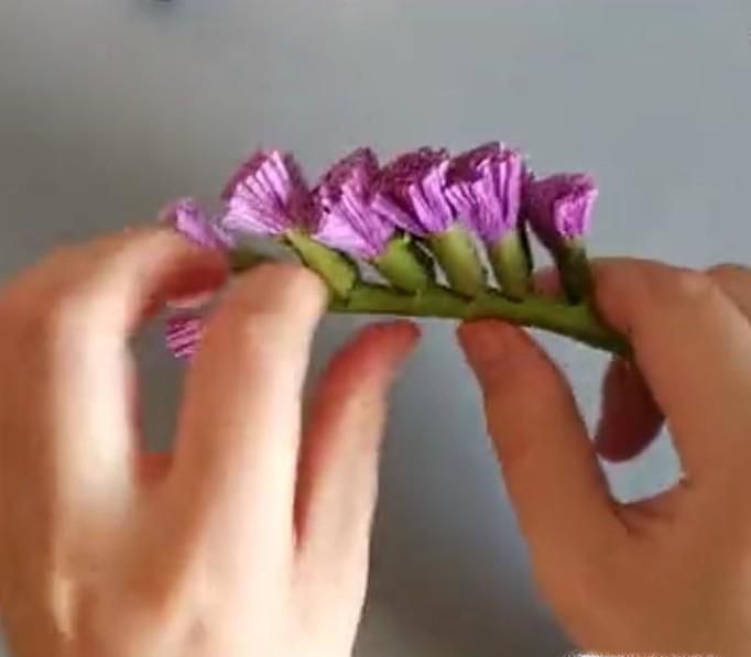 薰衣草纸花的手工制作