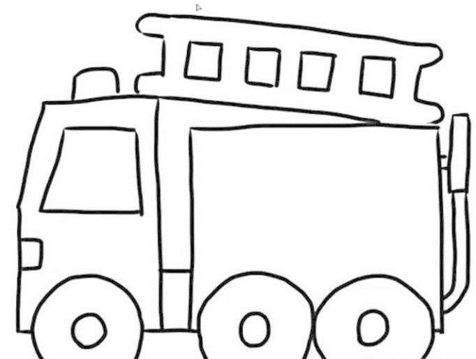 幼儿消防安全简笔画