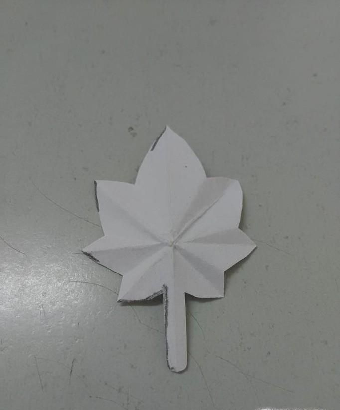 (折纸教程)怎样折一片枫叶