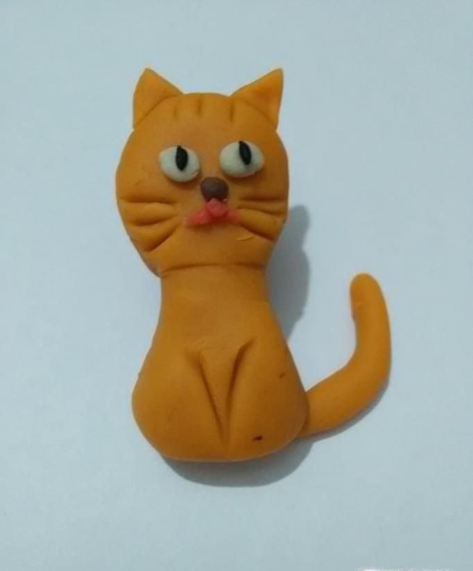 怎样自作橡皮泥小猫