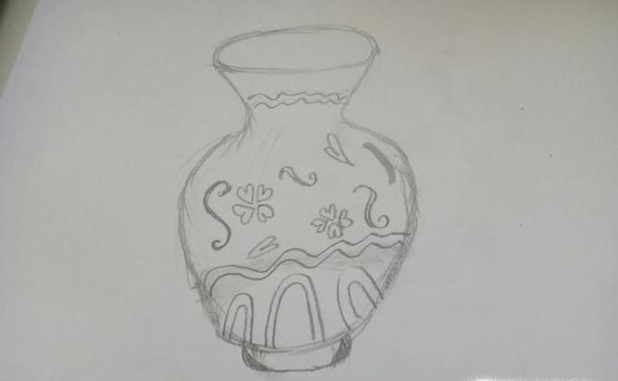 简笔画画青花瓷？