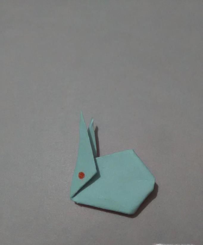 折纸教程  怎样折一只小兔子