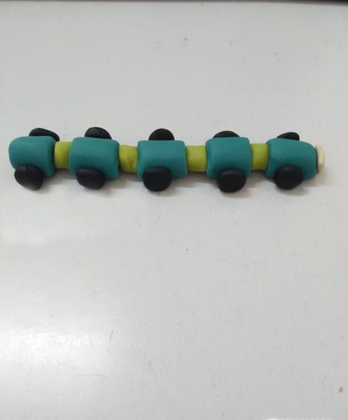 交通工具——火车橡皮泥(彩泥、粘土)手工