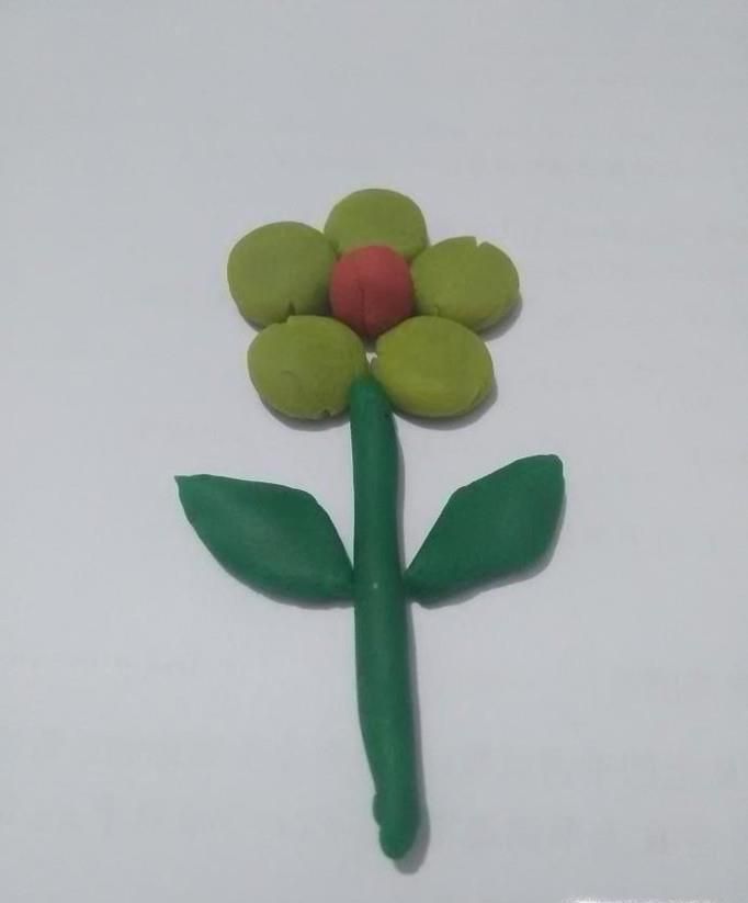 超轻粘土花朵教程