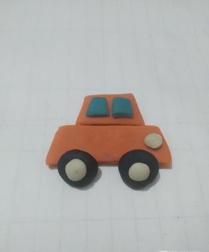 怎么捏彩泥小汽车