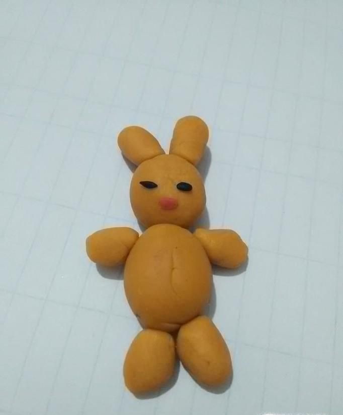 超轻泥制作小兔子教程