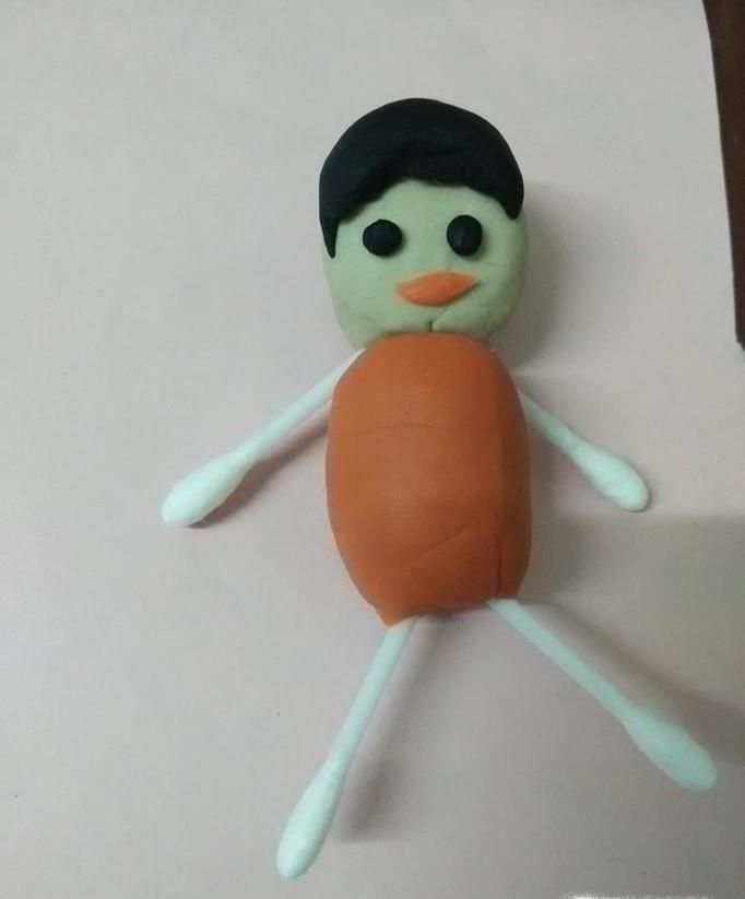 制作漂亮简单的手工DIY棉签娃娃