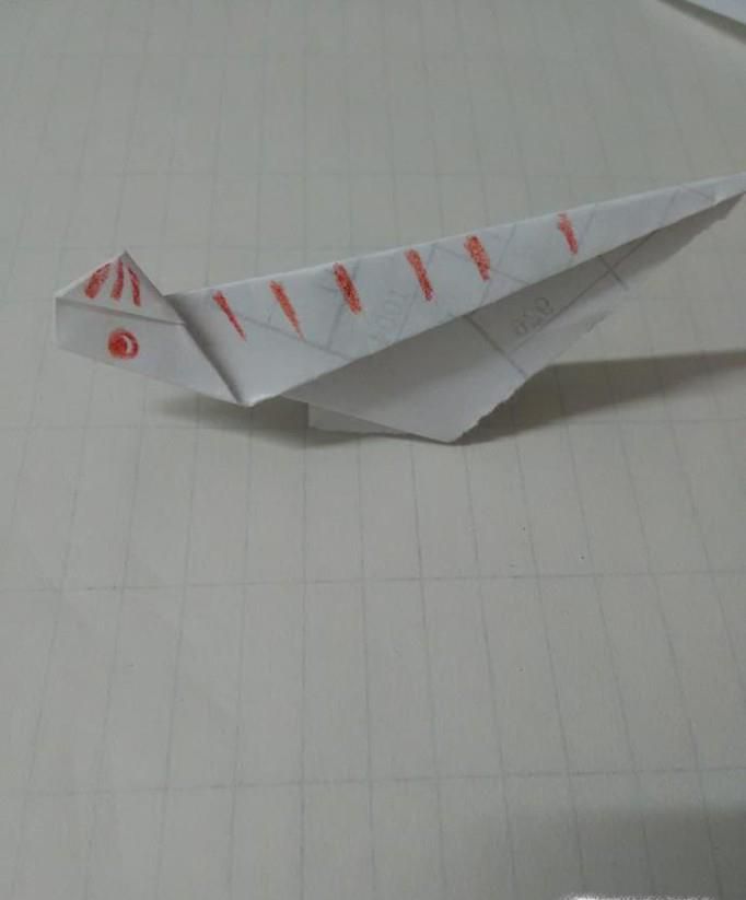 手工折纸小恐龙DIY教程