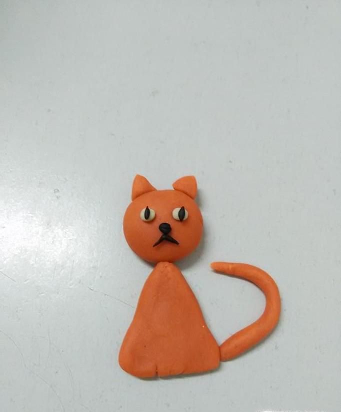 怎么用粘土做超萌小猫超简单