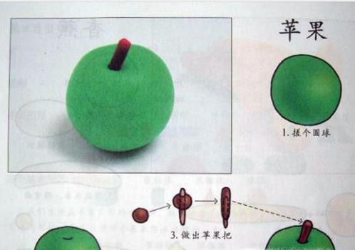 橡皮泥手工制作水果步骤