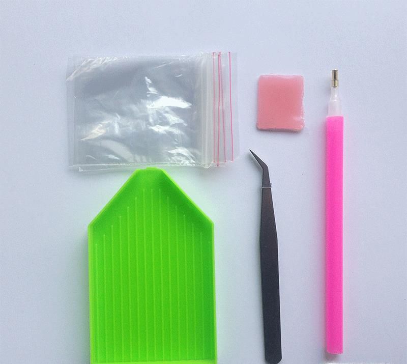 钻石画的贴法教程