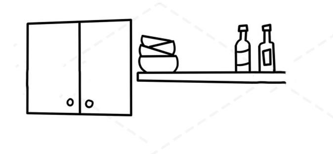 厨房怎么画简笔画
