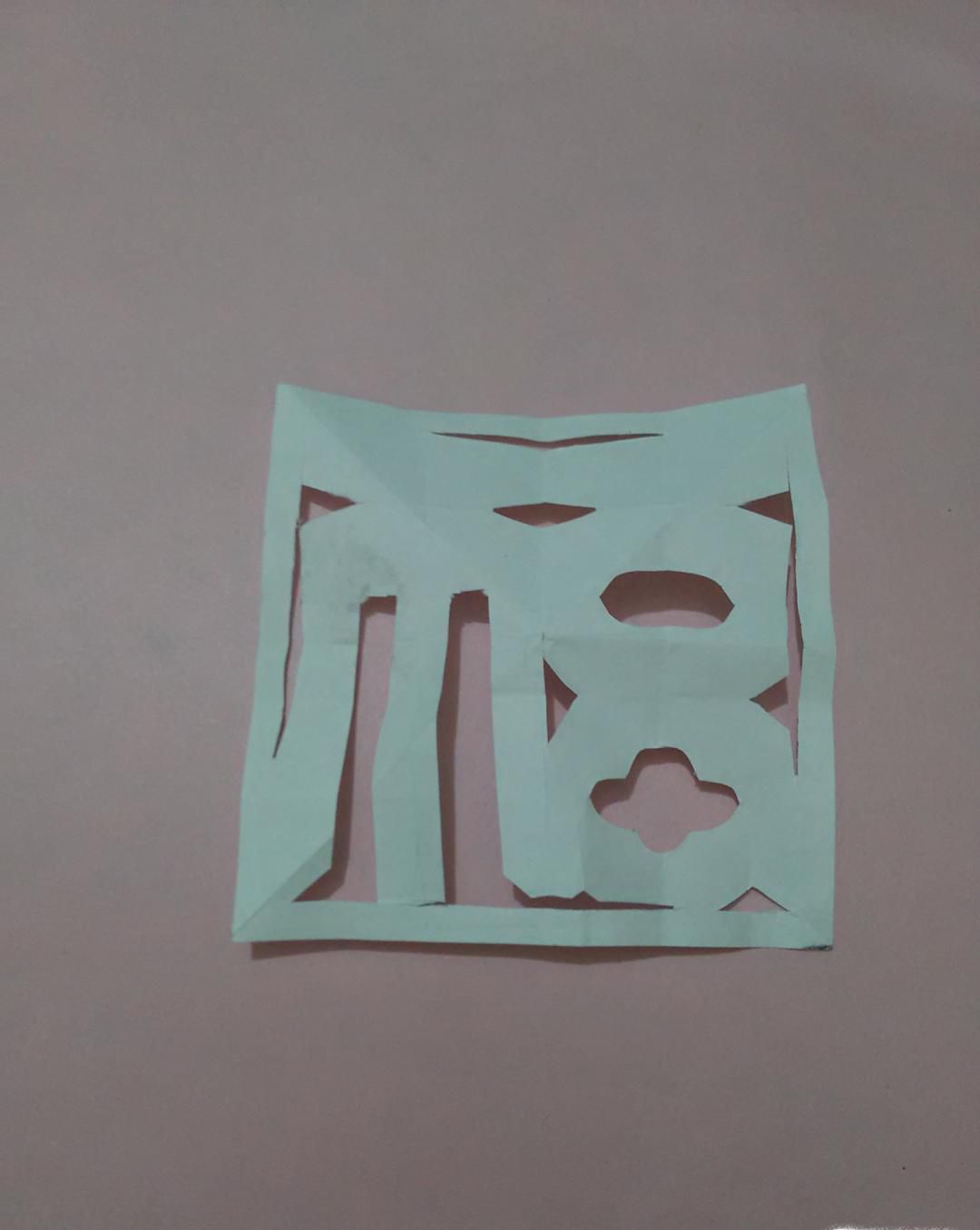 窗花福字怎么剪