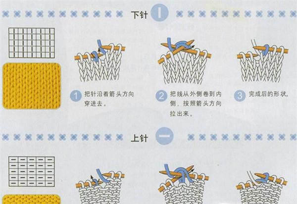织围巾的针法图解