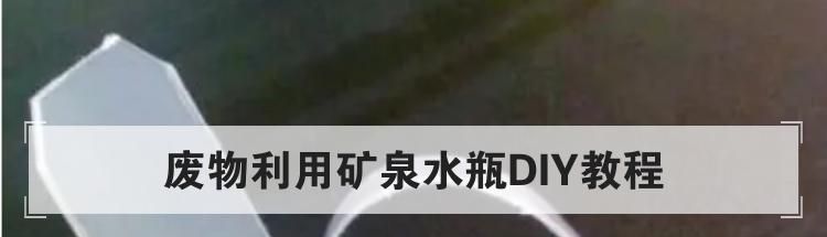 废物利用矿泉水瓶DIY教程