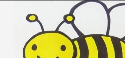 蜜蜂 简笔画教程