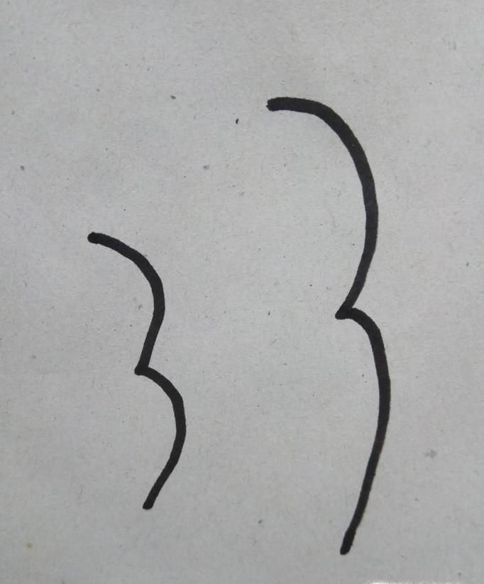 怎样用数字3来画简笔画小鱼？