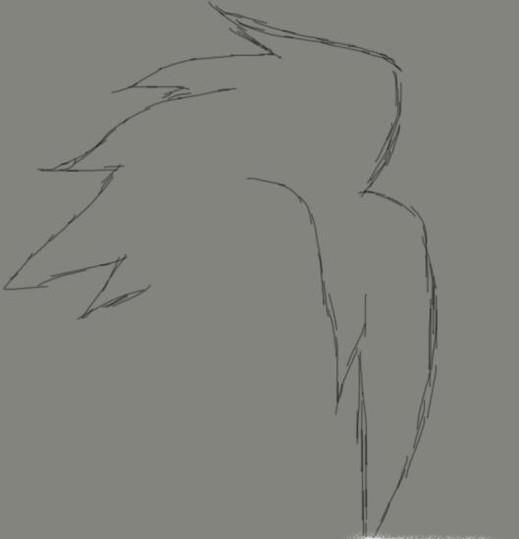 鸣人九尾模式怎么画， 鸣人九尾模式简笔画