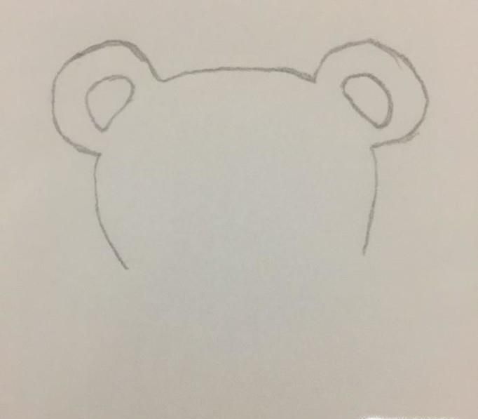 泰迪熊怎么画