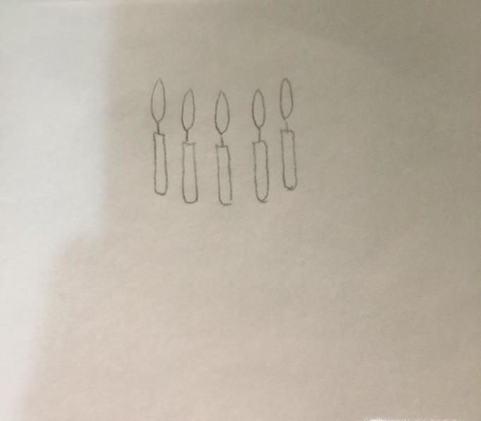 生日蛋糕的简笔画法