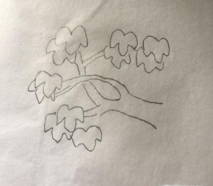简单大树的手绘画法