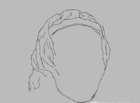 素描石膏头像伏尔泰的正面画法