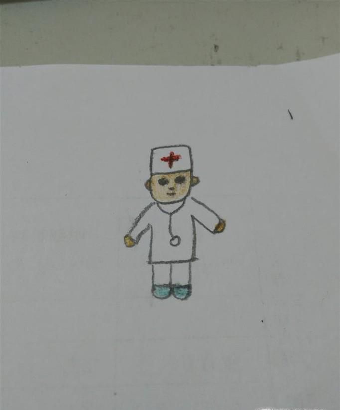 幼儿简笔画医生的画法
