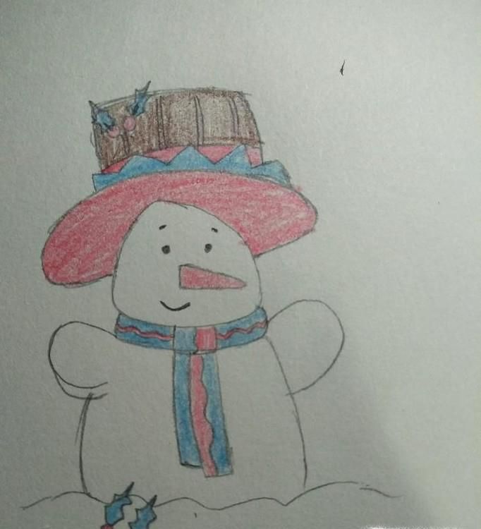 简笔画雪人的画法