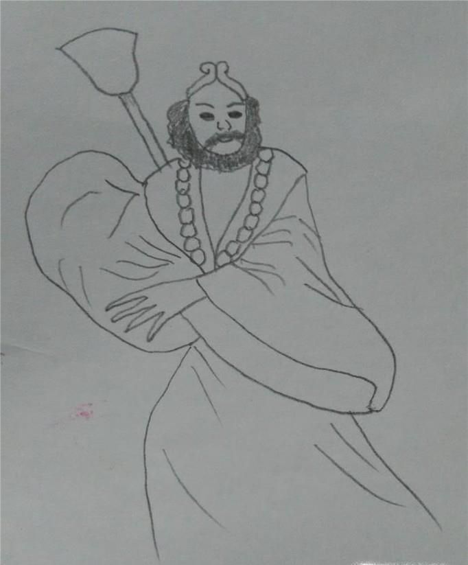 怎样简笔画沙和尚