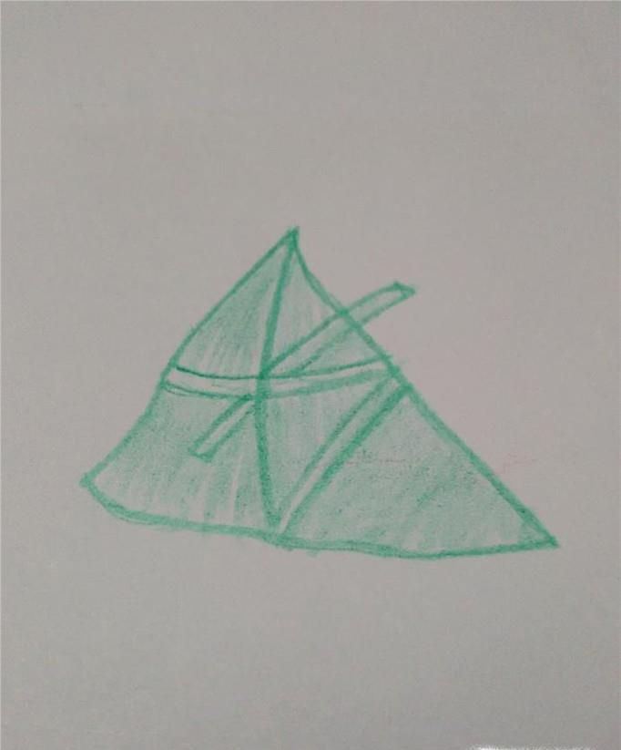 (儿童简笔画)怎样画粽子?