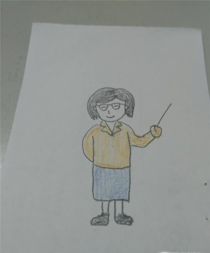 简笔画怎么画我的老师?