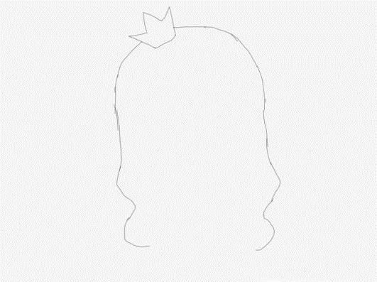 美女小公主的手绘画法